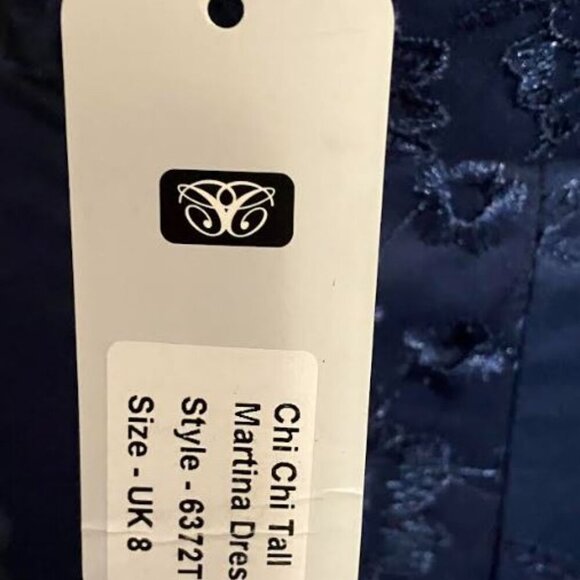Chi Chi London Sapphire Cocktail Dress Size 8 (UK) and 4 (US) EUC   No Callouts - Picture 6 of 14